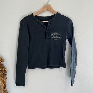 Brandy Melville Yellowstone Cropped Long Sleeve